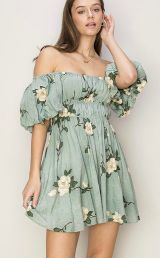 Pretty Woman Floral Mini Dress
