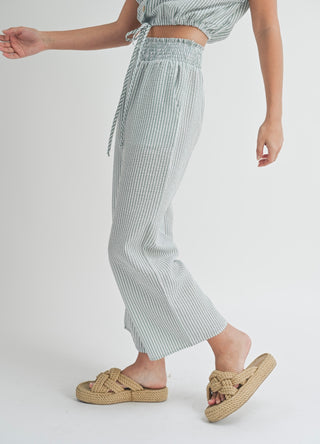 Andy Striped Smocked Pant