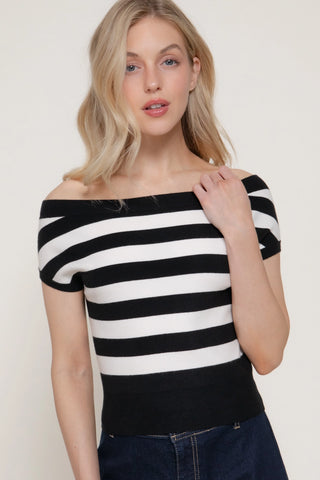 Marta Off Shoulder Sweater Top