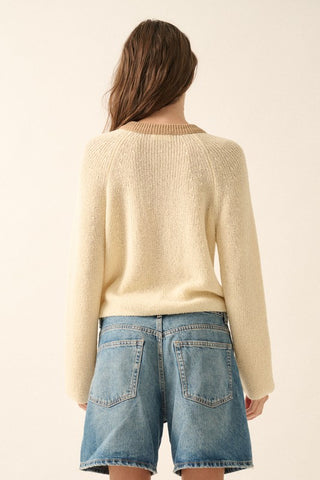 Jasmine Lightweight Contrast Cardigan