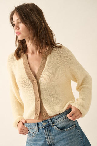 Jasmine Lightweight Contrast Cardigan