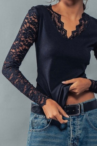 Soma Laced Sleeve Top