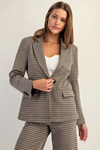 Neecy Houndstooth Blazer