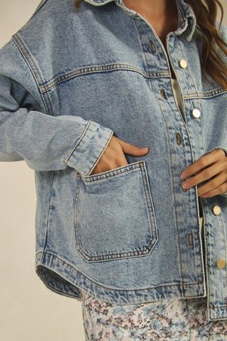 Janie Denim Swing Jacket