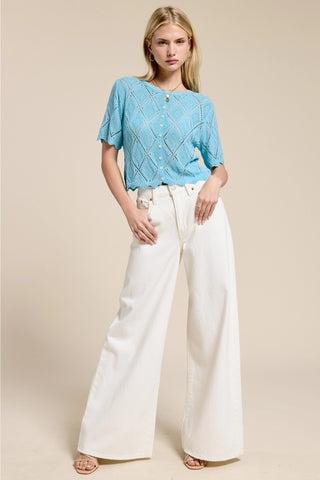 Pointelle Cardigan