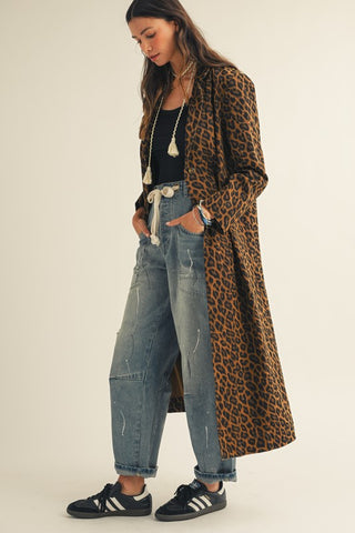 Untamed Leopard Duster Jacket