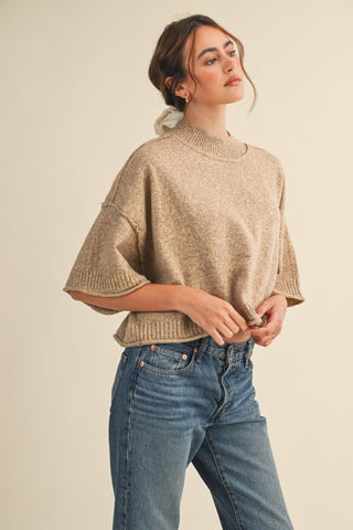 Nadia Mock Neck Sweater