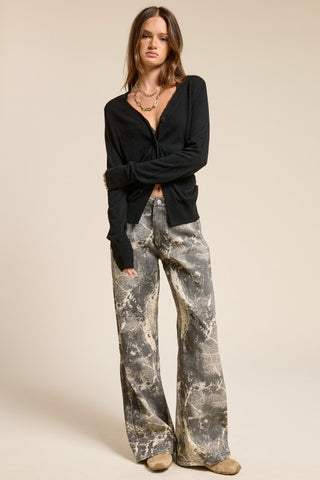 Kit Split Hem Cardigan Sweater