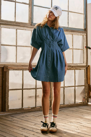 Serena  Denim Shirt Dress