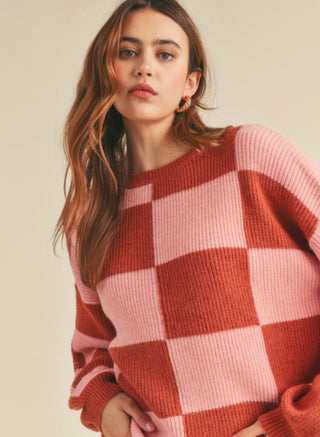 Ellie Checkered Sweater