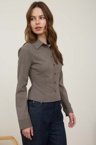 Judith Fitted Long Sleeve Button Down