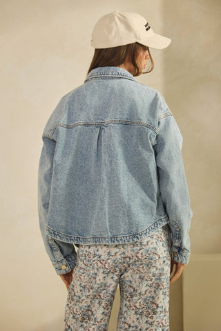 Janie Denim Swing Jacket