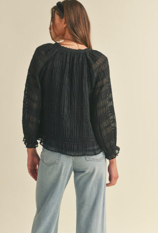 Babydoll Pleated Top