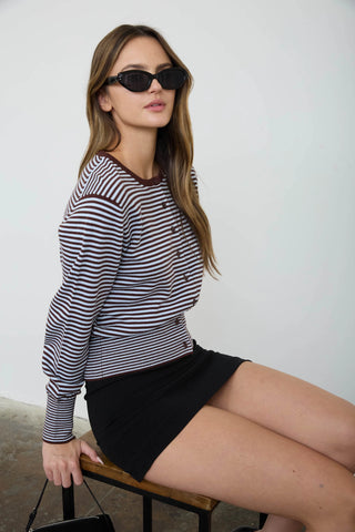Linda Stripe Cardigan