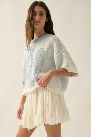 Three Fishes Sweater Top