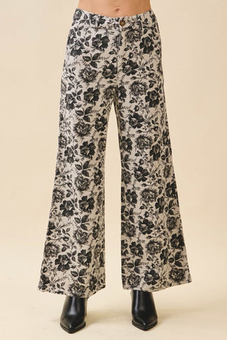 Blooming Denim Pants