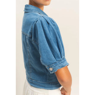 Gia Short Sleeve Denim Jacket