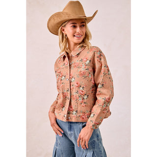 Eliza Floral Denim Jacket