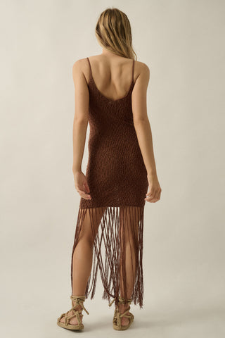 Beatrix Fringe-Maxi Dress
