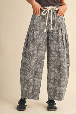 Arabella Pleated Barrel Pants