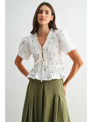 Meredith Peplum Blouse