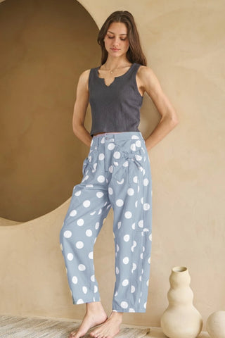 Erika Polka Dot Barrel Denim