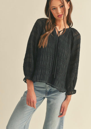 Babydoll Pleated Top