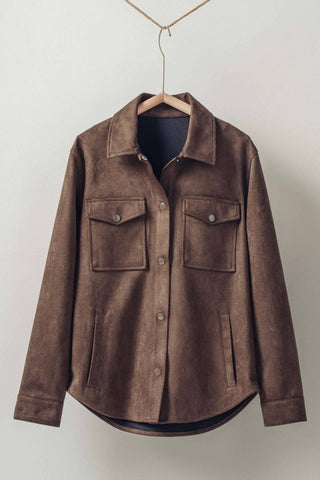 Cove Faux Suede Shacket