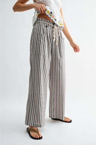Lorelai Drawstring Linen Pants