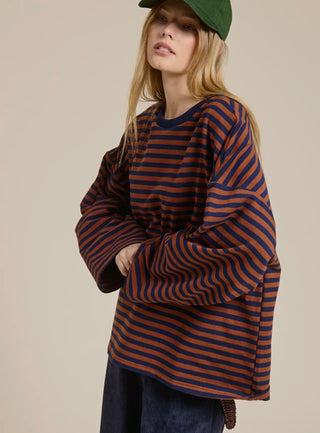 Roxy Striped Long Sleeve Top