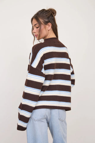 Parker Rolled Neck Cardigan