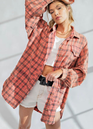 In The Fray Plaid Flannel Top