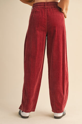 Bertha Corduroy Barrel Cut Pants