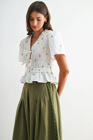 Meredith Peplum Blouse