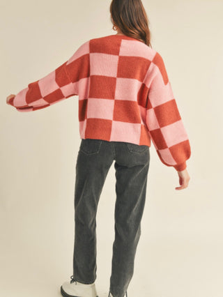 Ellie Checkered Sweater