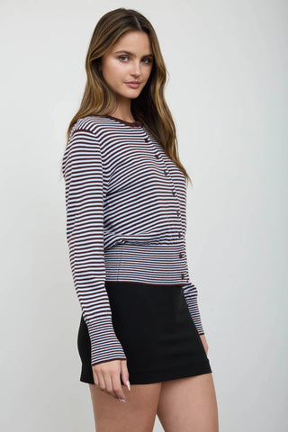Linda Stripe Cardigan