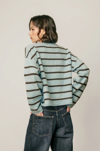 Flora Striped Cardigan Sweater