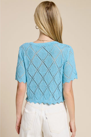 Pointelle Cardigan