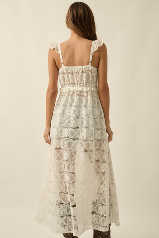 Selina Ruffled Layering Midi Dress