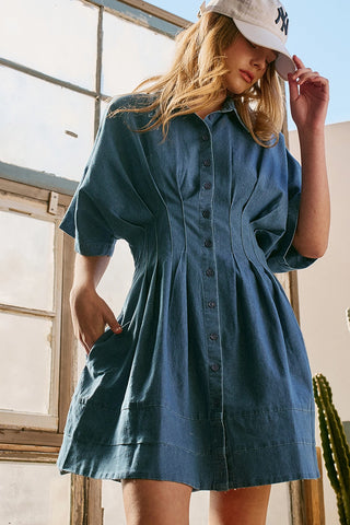 Serena  Denim Shirt Dress