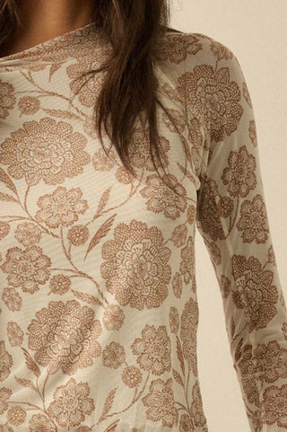 Brooks Floral Mesh Top