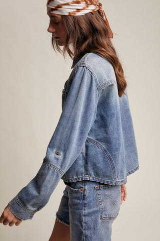 Zelda Denim Popover Shirt