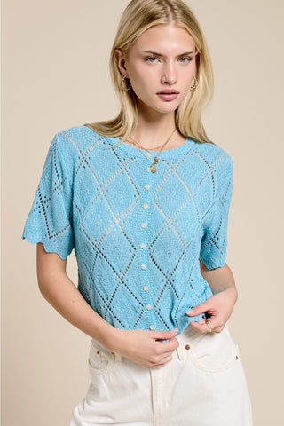Pointelle Cardigan