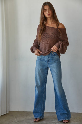 Sandra Crochet Round Neck Top