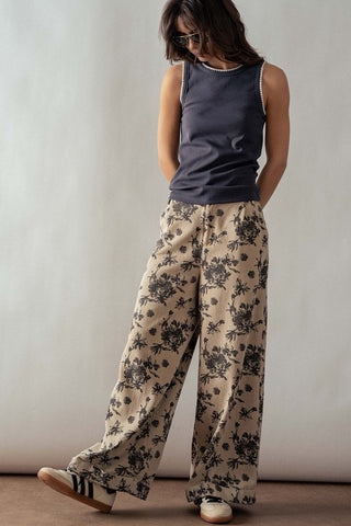 Stormi Floral Wide Leg Denim