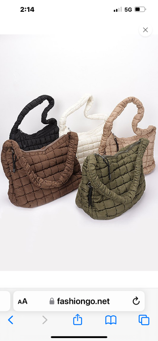 Puffer Quilted Crossbody Bag