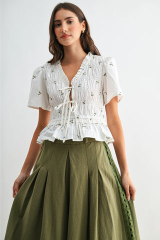Meredith Peplum Blouse