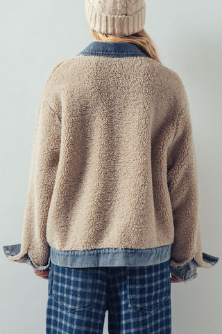 Nancy Sherpa Denim Jacker