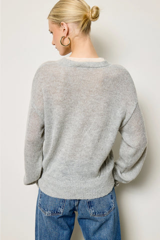 Alice Chiffon Trim Cardigan