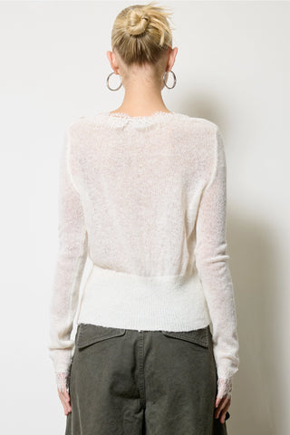 Erna Lace Trim Cardigan